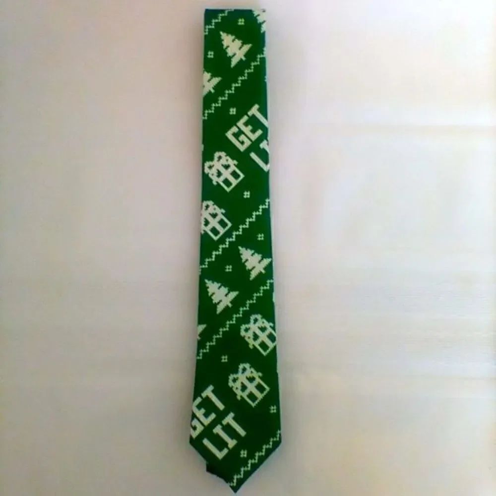 "Get Lit" Christmas Tie